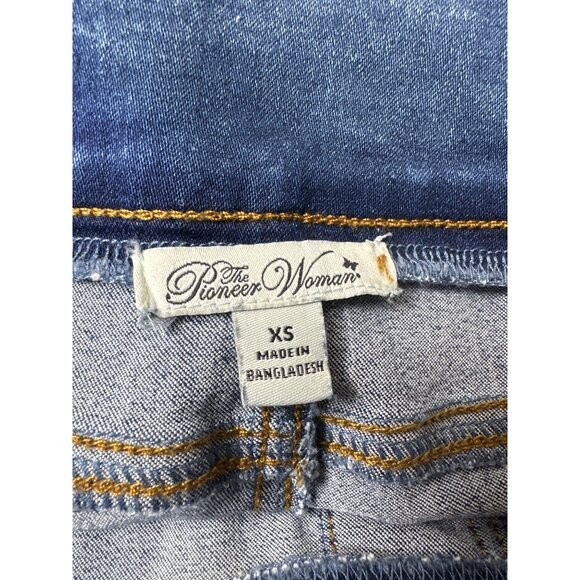 The Pioneer Woman XS Skinny Fit Denim Blue Jeans Pull On Bootcut - Picture 5 of 10